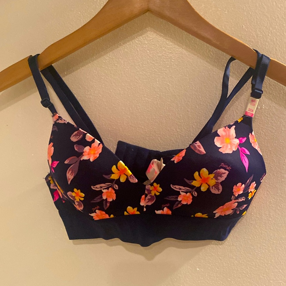 Victoria’s Pink wireless floral bra